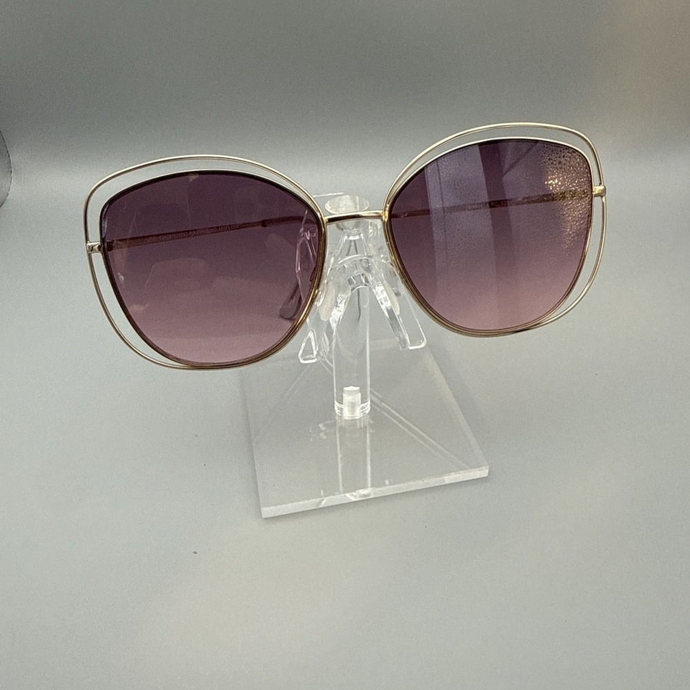 Piranha Sunglasses Authentic Purple/Gold  Oversized Jackie-O Hollywood Glam HOT
